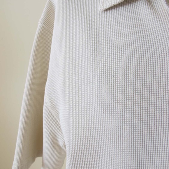 Helmut Lang Waffle Knit Polo Dress S Minimalist Off White - Picture 4 of 7